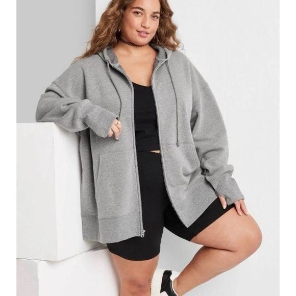Wild Fable Over-sized Zip Up Hoodie  Size XXL - Picture 2 of 13